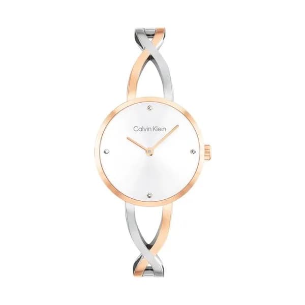 Calvin Klein Montre Calvin Klein Collection Sculpted Embrace en Acier et PVD Bicolore