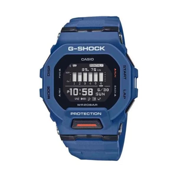 Casio Montre GShock G-Squad - Série GBD-200 - Bleu 48.5 x 45.4 mm- GBD-200-2