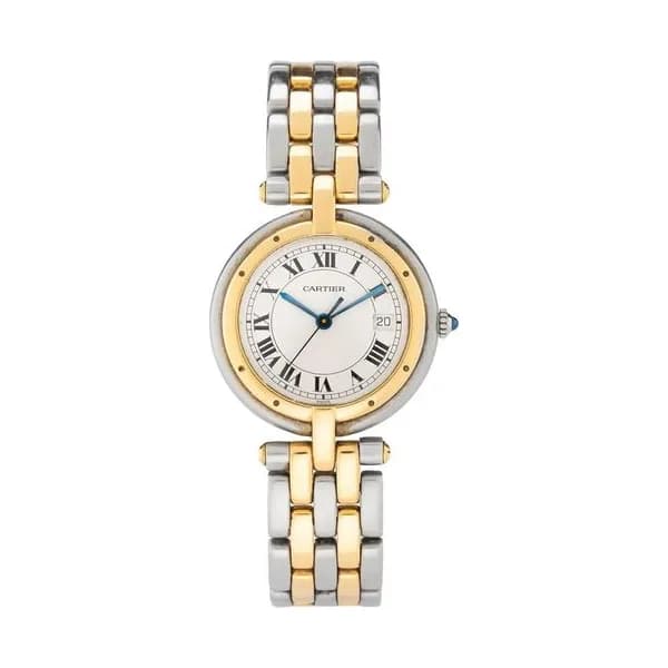 Cartier Montre Cartier Panthere ronde quartz or et acier 1990s 30mm