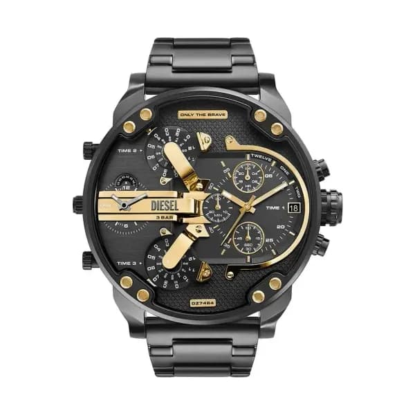 Diesel Montre Diesel Collection Mr. Daddy en Acier et PVD Gunmétal