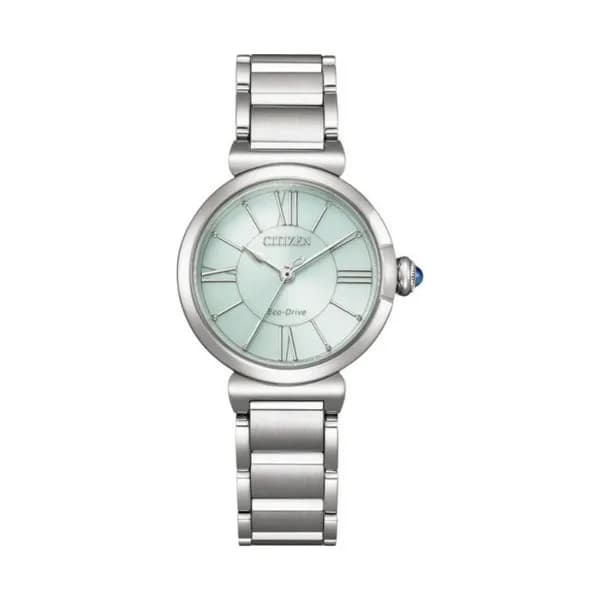 Citizen Montre Citizen Maybells Eco-Drive cadran vert bracelet acier 29,5 mm