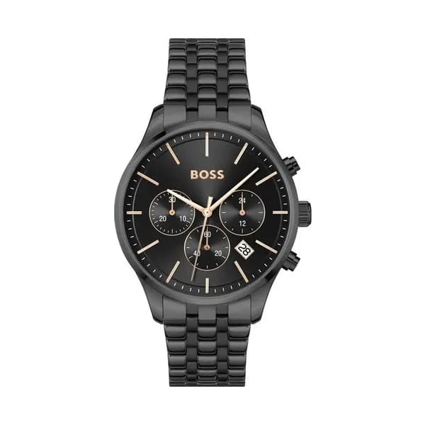 Hugo Boss Montre Boss Collection Avery en Acier et PVD Noir