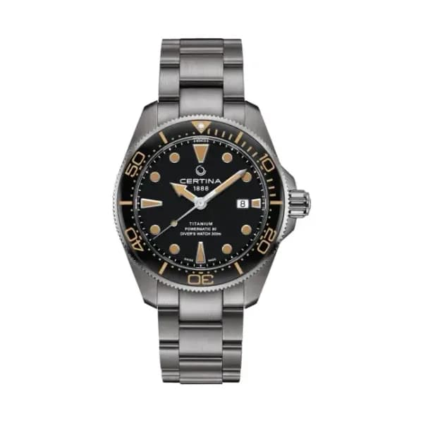 Certina Montre Certina DS Action Diver 43mm Powermatic 80 Automatique Cadran Noir