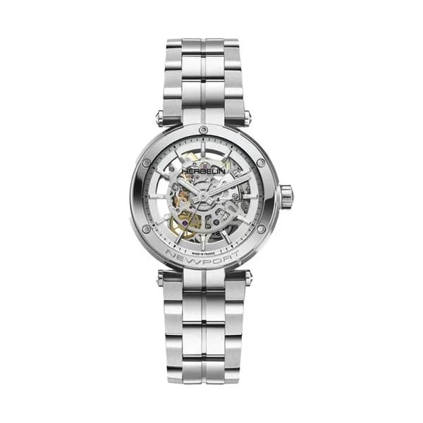Michel Herbelin Montre Herbelin Newport Automatic Skeleton Homme Automatique Squelette - 1658BSQ12