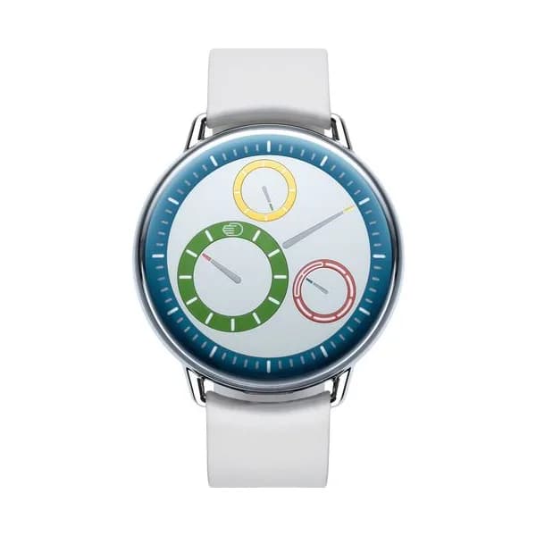 Ressence Montre Ressence Type 1° Round M Multicolore automatique cadran multicolore bracelet cuir 42 mm