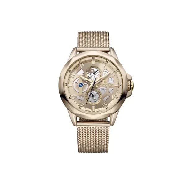 Montignac Montre Montignac Collection Origine en Acier et PVD Doré