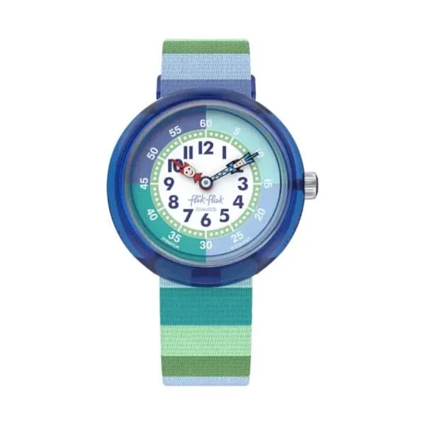 Flik Flak Montre Stripy Green FBNP226