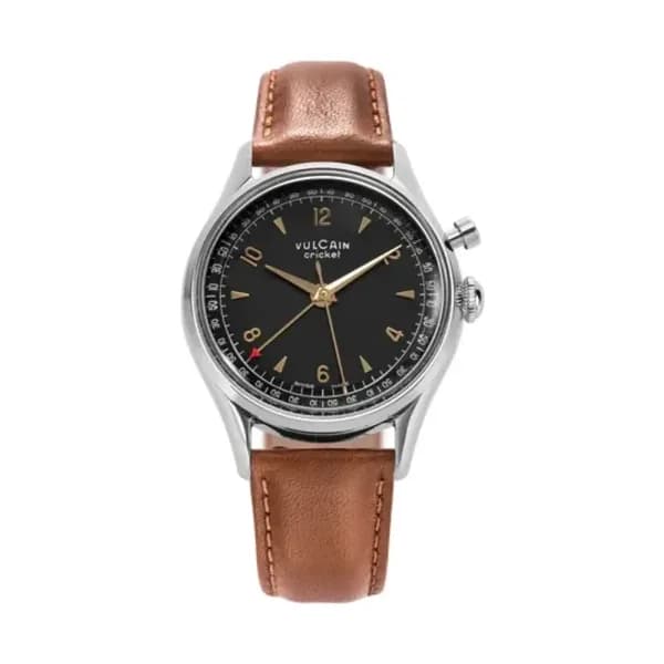 Vulcain Cricket Tradition 36 Mm Black & Gold