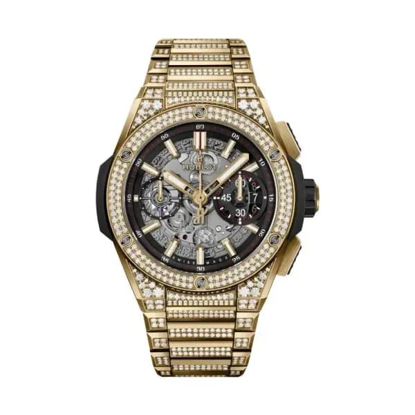 Hublot Integrated Yellow Gold Pavé