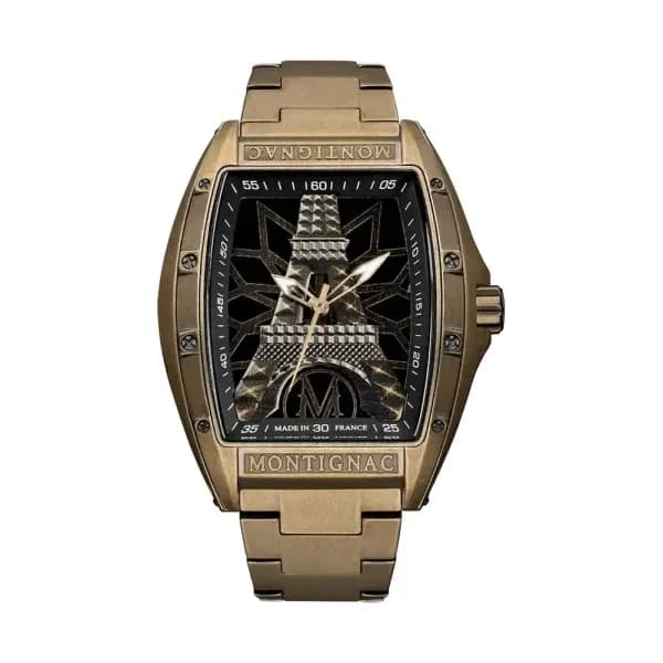 Montignac Montre Montignac Tonneau Noir
