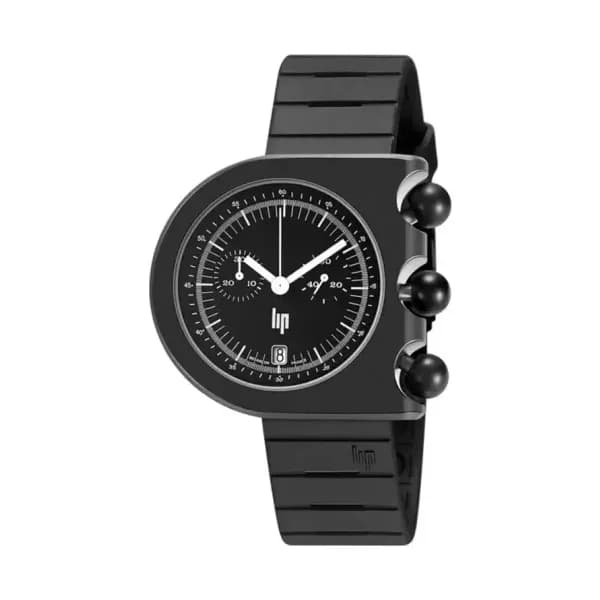 Lip Montre Lip Mach 2000 Chronographe - - cadran Noir- - Acier et PVD Noir -671661