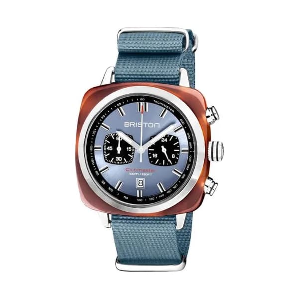 Briston Montre Briston Collection Clubmaster Sport en Nato Nylon Bleu