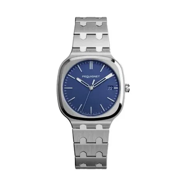 Pequignet Montre Concorde Bleu Marine 40mm 9040473