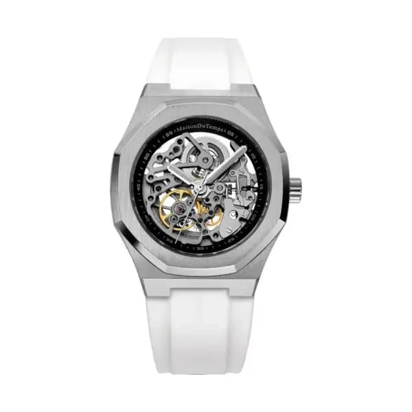 Maison du Temps Montre MTBeta Skeleton Silicone Blanc