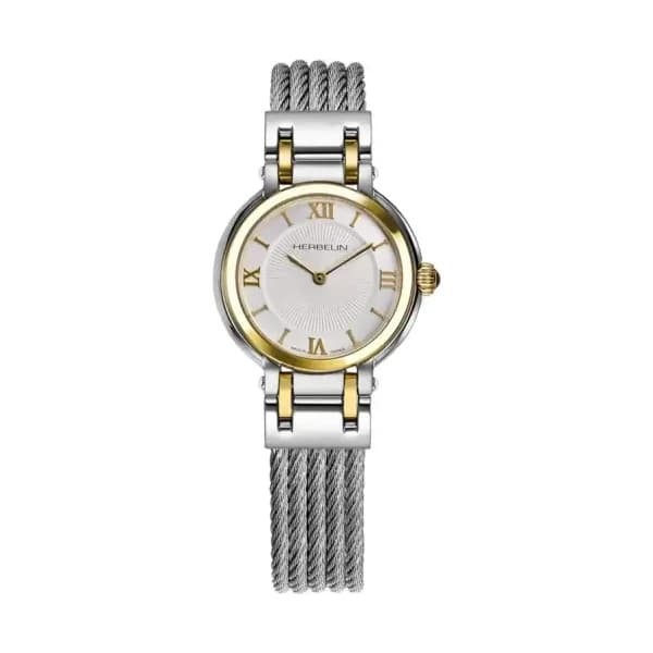 Michel Herbelin Montre Galet Dame 28MM Bico. 2N Cable 17430BCT28