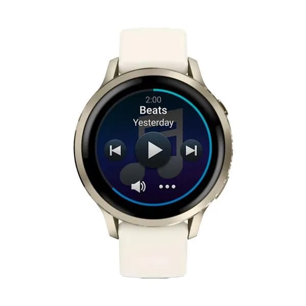 Garmin Montre Connectée Garmin Collection Venu 4 en Silicone Blanc