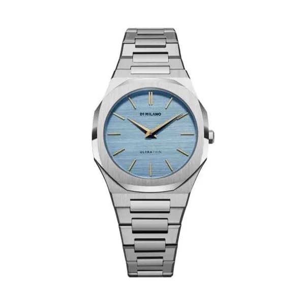 D1 Milano Montre D1 Milano Ultra Thin Dusk Quartz - 34 mm- Cadran Bleu Clair - UTBL17