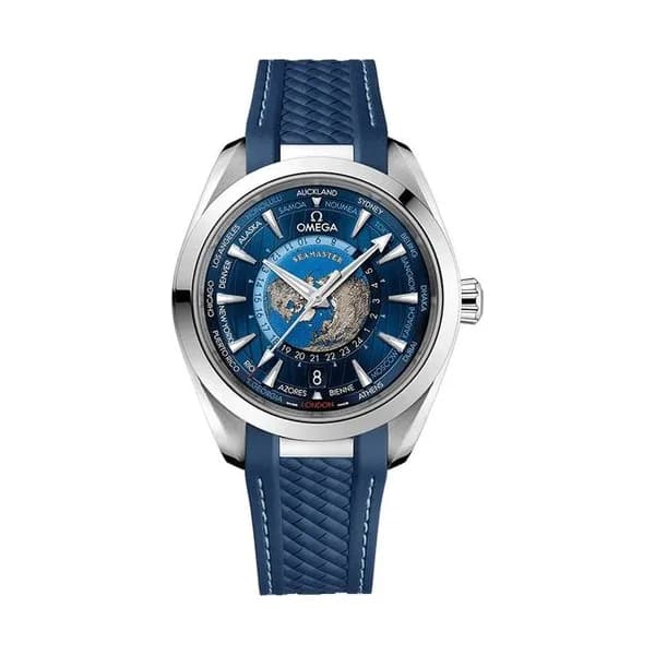 Omega Montre Omega Seamaster Aqua Terra 150m Co-Axial Master Chronometer GMT Worldtimer 43 mm