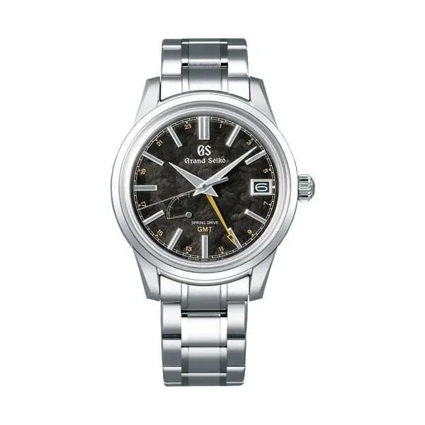 Grand Seiko Montre Grand Seiko Elegance 24 Seasons Automne GMT Spring Drive cadran marron bracelet acier 40,2 mm