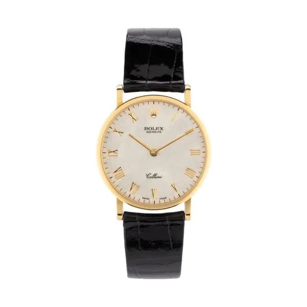 Rolex Montre Rolex Cellini or jaune 750 millièmes 32 mm 1995 Ref. 5112