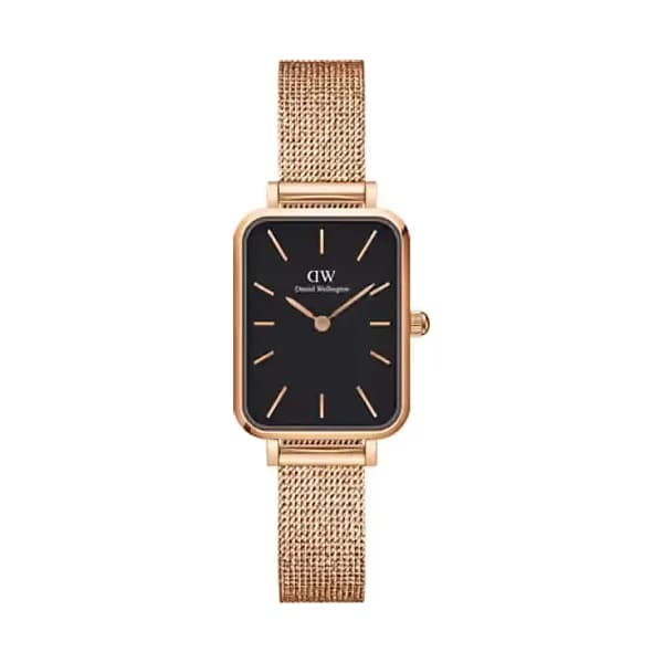 Daniel Wellington Montre Femme DANIEL WELLINGTON QUADRO en Acier Rose