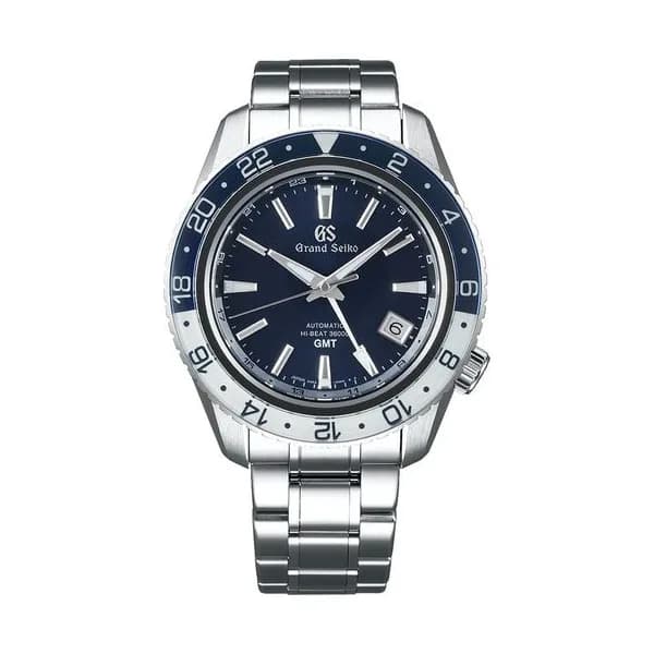 Grand Seiko Montre Grand Seiko Sport automatique GMT cadran bleu bracelet acier 44,2 mm