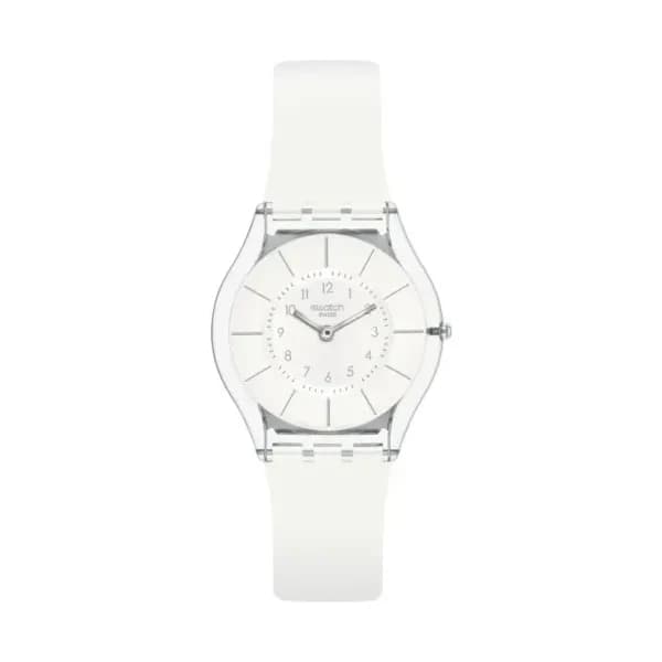 Swatch Montre quartz Mixte Skin Blanc