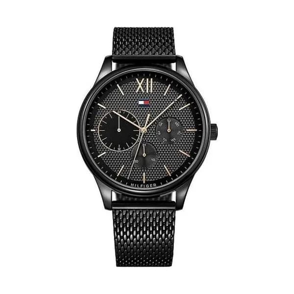 Tommy Hilfiger Montre Homme TOMMY HILFIGER en Acier Noir Etanche