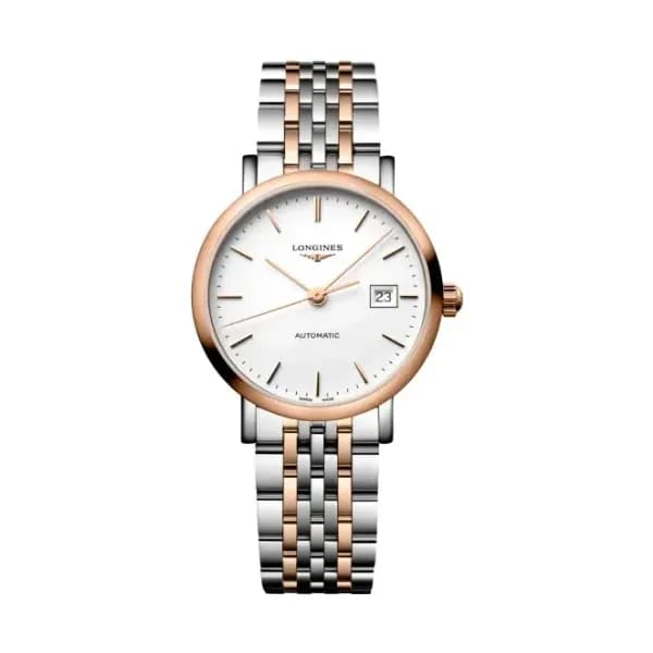 Longines Montre Longines elegant collection 29 mm Automatique Cadran Blanc mat Bracelet acier