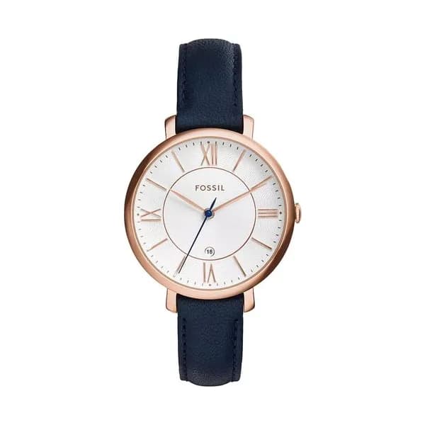 Fossil Montre Femme FOSSIL en Cuir Bleu Etanche