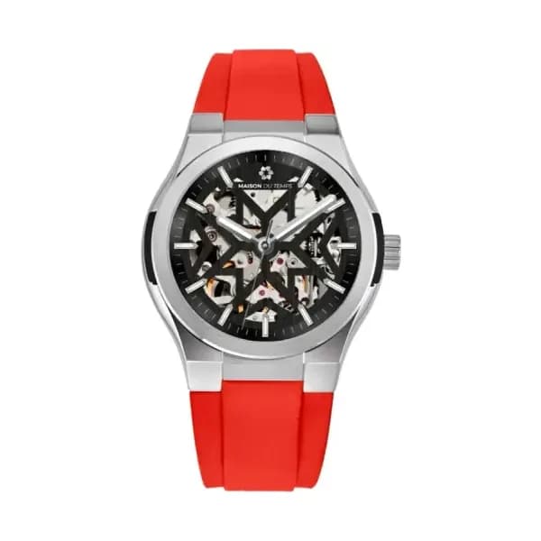 Maison du Temps Montre MTEpsilon Skeleton Evo Silicone Rouge
