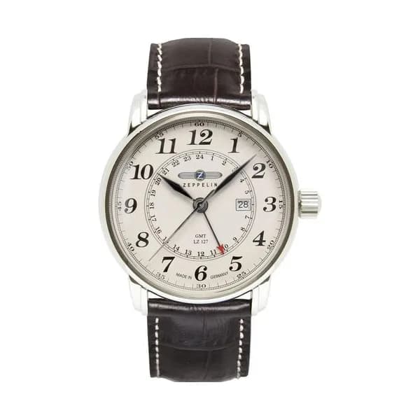 Zeppelin Montre Collection Graf Zeppelin en Cuir Marron