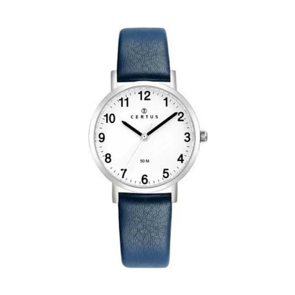 Certus Montre Certus en Cuir Bleu