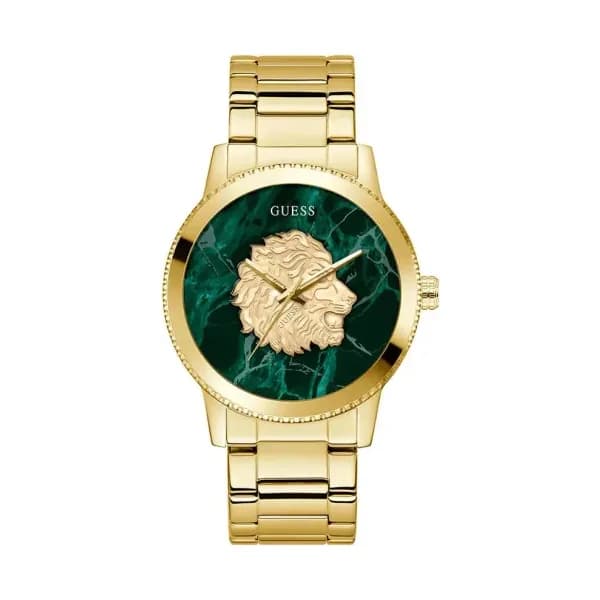 Guess Montre quartz Homme Monarch Vert, Doré