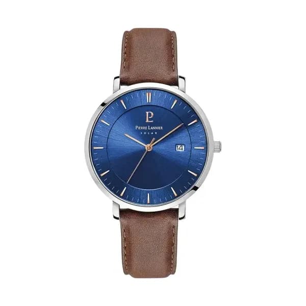 Pierre Lannier Montre Analogique Homme Pierre Lannier Cuir Marron 208H164 - Cleor