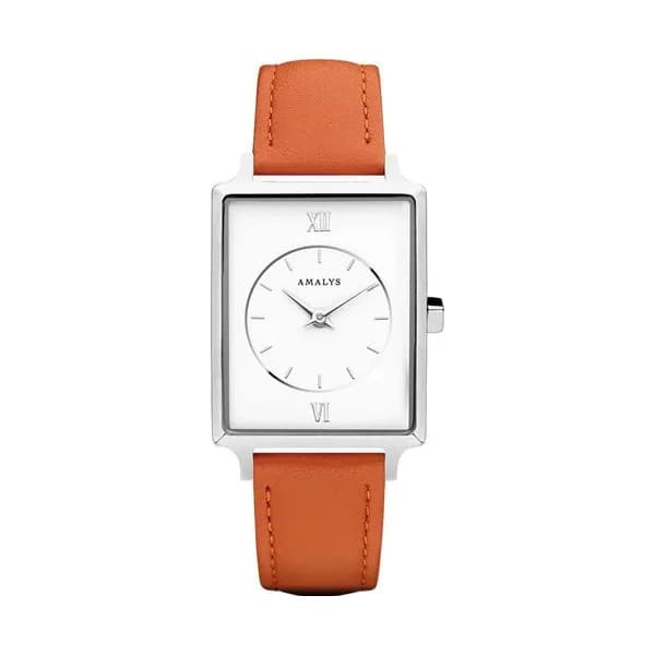 Amalys Montre Amalys Collection Hepburn en Cuir Orange
