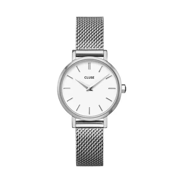 Cluse Montre quartz Femme Boho chic petite Blanc