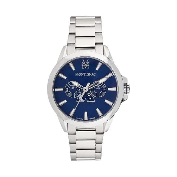 Montignac Montre Montignac Round Multifonction Bleu