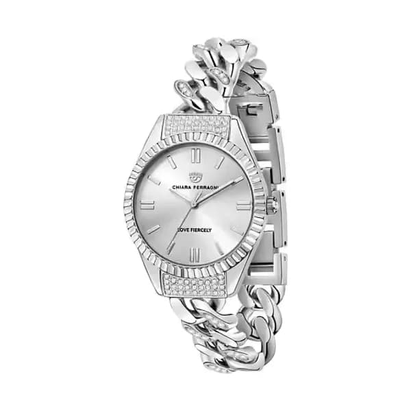 Collection Chain Capsule Montre Analogique Femme Chiara Ferragni Laiton Gris R1953104502