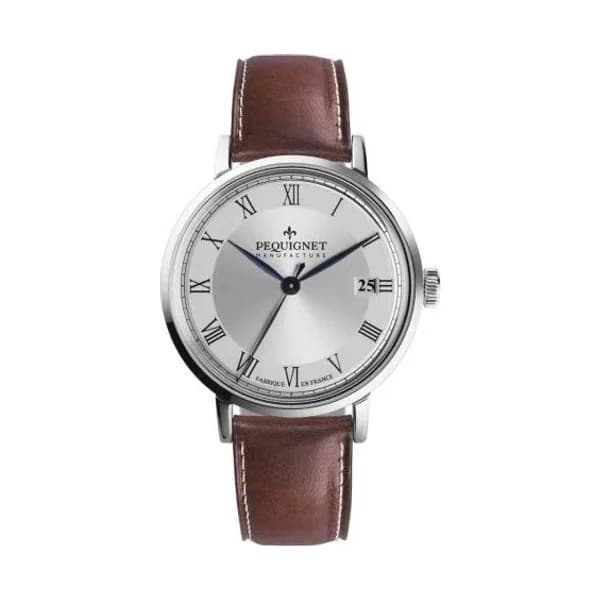 Pequignet Montre Pequignet Manufacture Attitude Automatique Cadran Gris - 9060333-CM
