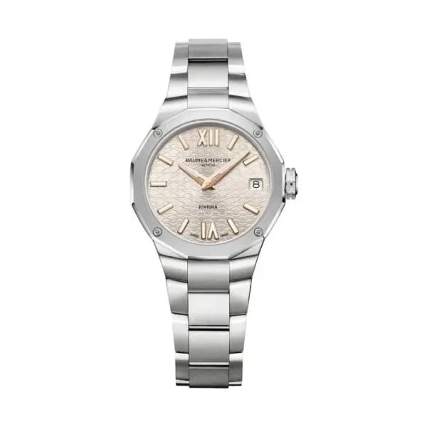 Baume & Mercier Montre quartz Femme Riviera Champagne