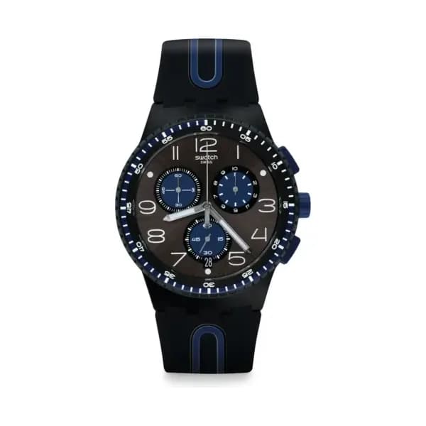 Swatch Montre quartz Homme Chrono Brun