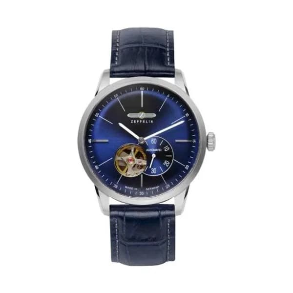 Zeppelin Montre Zeppelin Flatline Open Heart Automatique Cadran Bleu - 73643