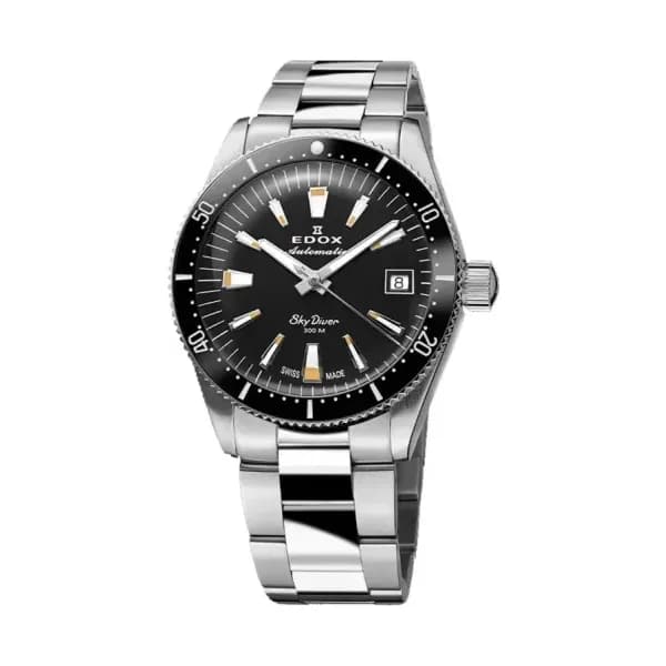 Edox Montre Skydiver 38 Date Automatic Noire 80131-3NM-NIB