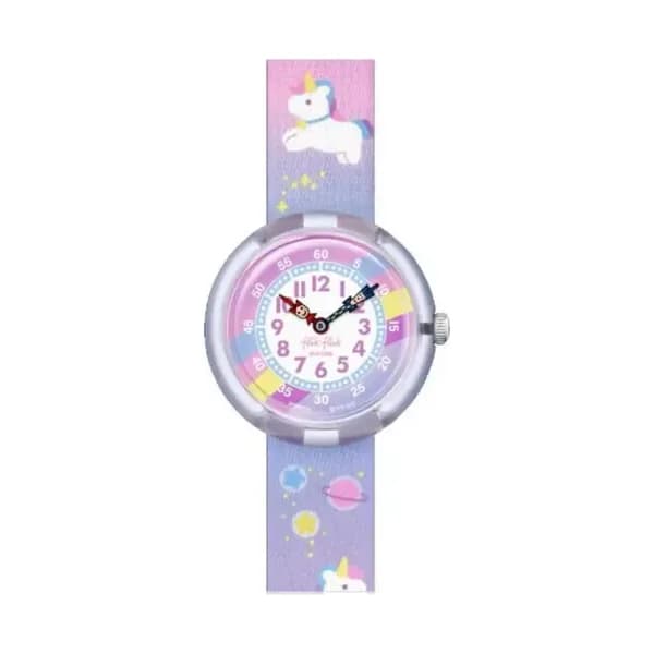 Flik Flak Montre Flik Flak Collection Cuddly Unicorn en Biosource Violet