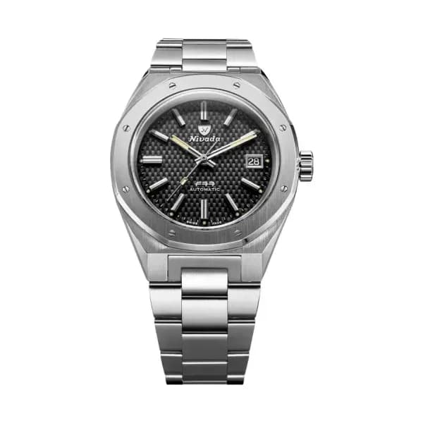 Nivada Grenchen Montre F77 41 Black Date 69041A77A
