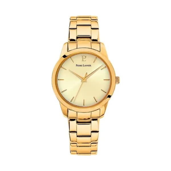 Pierre Lannier Montre Pierre Lannier Collection Roxane en Acier et PVD Doré