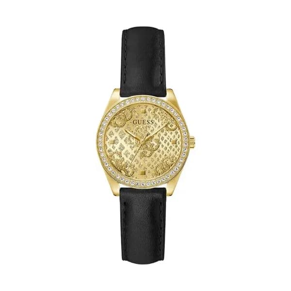 Guess Montre Guess Collection Boa en Cuir Noir