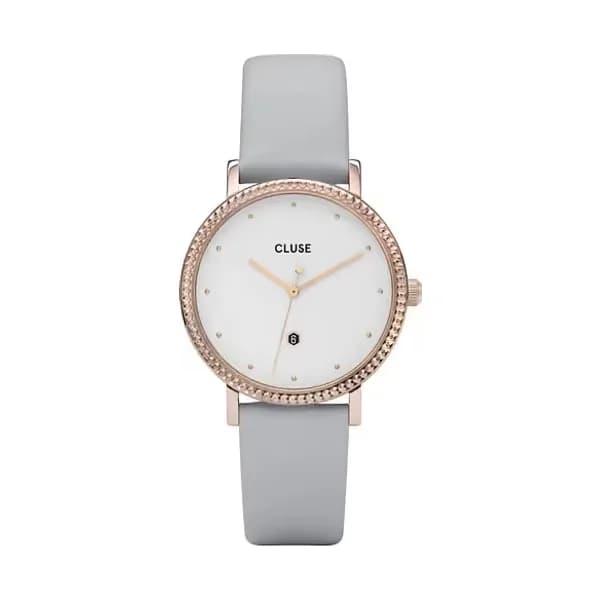 Cluse Montre Femme CLUSE MINUIT en Cuir Gris Etanche