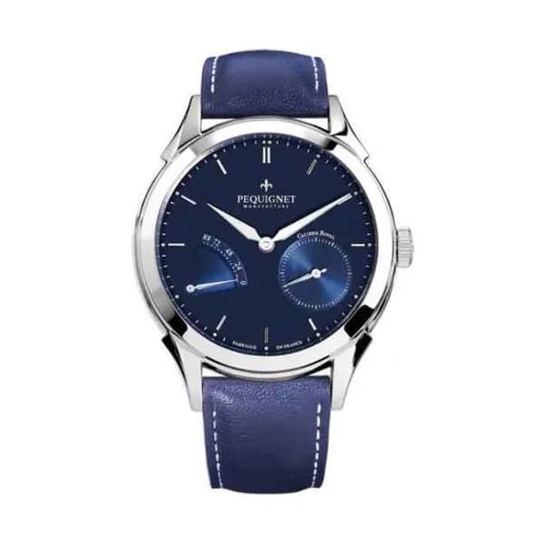 Pequignet Montre Pequignet Royale Origine Automatique Cadran Bleu - 9010173-CB